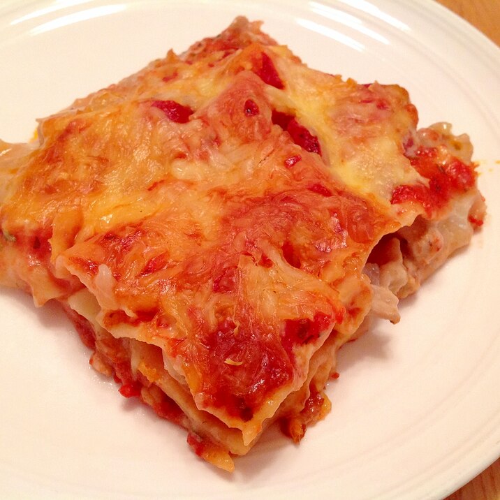 チキンクリームソースとトマトパスタソースのラザニア レシピ 作り方 By Findus 楽天レシピ チキンクリームソースとトマトパスタソースのラザニア レシピ 作り方 By Findus 楽天レシピ